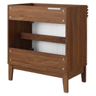 Modway Render 30" Bathroom Vanity Cabinet - White/Walnut-Fixtures Not Included