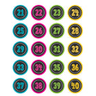 Teacher Created Resources Chalkboard Brights Numbers Stickers - 6 Packs of 120-4