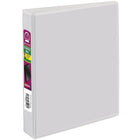 Avery Durable View Binder, 1" Sized Round Rings, 5-1/2" x 8-1/2" , White, (17116)-Durable View Binder with 175-Sheet capacity