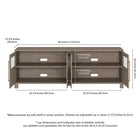Hudson&Canal Holbrook TV Stand for TV's up to 75" - Antiqued Grey Oak-8