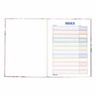 Blueline Fashion Collection A9 Hardcover Notebook - 9-1/4" x 7-1/4" - Lavender Floral-192 ruled pages with margin