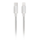 HyperGear 6' USB-C to Lightning Braided Charge and Sync Cable - White-For use with Apple devices