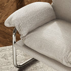 Modway Ansel Boucle Fabric Accent Chair - Newsprint-Cantilever Design