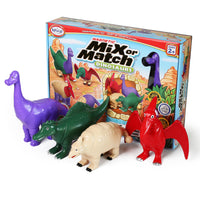 Popular Playthings Magnetic Mix or Match Dinosaurs 2-This Dinosaurs set includes a Stegosaurus, a Tyrannosaurus Rex, A Triceratops, and a Parasaurolophus