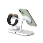 Kopplen Qi2 3-in-1 15W Wireless Charging Stand - White-Stylish and Compact: Sleek design that complements any room, while staying functional and compact for daily use