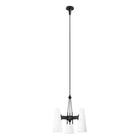 Modway Beacon 3-Light Pendant Light - Opal Black-Modern 3-Light Pendant