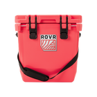 RovR CoolR 25 Quart Hard Cooler with Shoulder Strap - Coral-Patented AnchR Pin System lets you attach essential accessories like the Prep Board, Double Cup HoldR, and Stash Bag (not included)