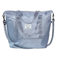 Nicci Travel Weekender Duffel Expandable Bag - Blue-Three front pockets 