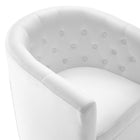 Modway Prospect Tufted Performance Velvet Swivel Armchair - White-7