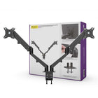 IntekView Dual Monitor Mount with Gas Spring-Smooth Arm Insertion provides an easy installation