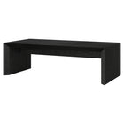 Hudson&Canal Oswin 48"W Rectangular Coffee Table - Black Grain-Tabletop features a weight capacity of 75 lbs
