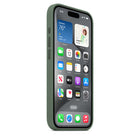 Apple Silicone Case with MagSafe for iPhone 15 Pro - Cypress-On the inside, there’s a soft microfiber lining for even more protection