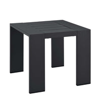 Modway Tahoe Outdoor Patio Powder-Coated Aluminum End Table - Grey-Outdoor Patio Side Table