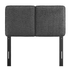 Modway Lindee Boucle Fabric Twin Headboard - Slate-7 Mounting Positions