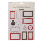 Gry Mattr Peel & Stick Holiday Gift Tags - 120 Pack- Includes 10 sheets with 12 tags each, for a total of 120 gift tags