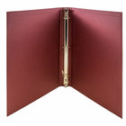 JAM Paper Premium Linen Textured 1" 3-Ring Binder - Red -This document holder is a staple for all of your projects, assignments, memos, school work, and any other important documents that need to be kept safe