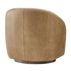 Modway Holland Swivel Vegan Leather Armchair - Toast-Arrives Fully Assembled