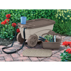 Suncast Garden Scooter - Taupe with Mocha Lid-Maximum seating capacity 225 lbs