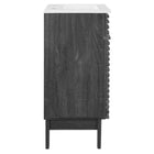 Modway Render 18" Bathroom Vanity Cabinet - Charcoal/White-8" Centerset Holes