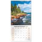 Mead 2027 Decorative Wall Calendar - 12" x 12" - Canadian Landscape - Bilingual-Bilingual layout supports English and French for Canadian environments