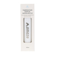 Amaze Water Bottle with Temperature Tracker - 500mL - White-Smart Temperature Sensor, 12H Keep Warm & Cold
