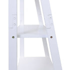 kieragrace Providence Miller Floor Shelf - White Matte Finish, 5-Tiered-Material: ladder wall shelf is made of high-quality, durable medium-density fiberboard (MDF) that provides stability. rely on the shelf to keep your items safe and sound, with a visually pleasing finish