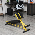 Soozier Adjustable Weight Bench - Black and Yellow-Targets most major muscle groups, shapes your abs, back, chest, glutes, hamstrings and core 