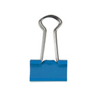 JAM Paper Colourful Binder Clips - Small - 3/4" - Blue - 25 Pack-Binder clips' strong hold keeps stacks of loose paper securely fastened together, without the risk of slipping or falling out