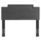 Modway Transfix Performance Velvet Full/Queen Headboard - Charcoal-3 Mounting Positions
