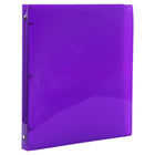 JAM Paper Plastic 0.5" 3-Ring Binder - Purple-This document holder is a staple for all of your projects, assignments, memos, school work, and any other important documents that need to be kept safe.