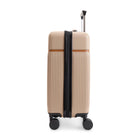 Bugatti Cannes Collection 21.5" Hardside Carry-on Luggage - Taupe-Reinforced top handle with PU trim