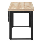 Monarch Specialties 7678 48" Computer Desk - Natural/Adj.Height/ Black Metal-8