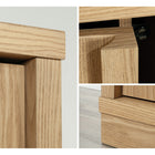 Sauder Merton Hall Large Storage Cabinet - Harmony Ash-Dimensions: 36-3/4" W x 16-7/8" D x 71" H