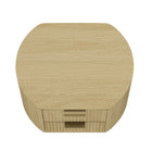 Manhattan Comfort Olivia 26.5" Modern Nightstand 2-Piece Set - Natural Oak/Gold-20.7" L x 26.5" W x 21.1" H