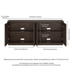 Hudson&Canal Alston 68"W Buffet Table - Alder Brown-8
