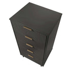 Manhattan Comfort Granville 23.62" Modern Tall Narrow Dresser - Dark Grey-10