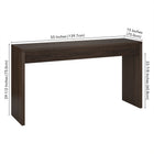 Hudson&Canal Lawrence 55"W Console Table - Alder Brown-9