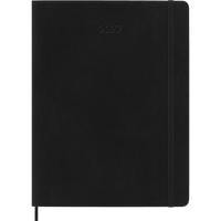 Moleskine 2027 12 Month Weekly Soft Cover Planner - 7.5" x 9.75" - Black-Dated from January to December 2027