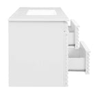 Modway Render 48" Wall-Mount Bathroom Vanity - White-8