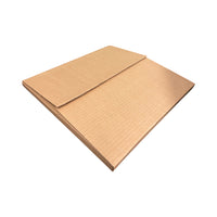 Abbey Easy-Fold Mailers - 12-1/2" x 12-1/2" x 1" - Kraft - 100 Pack-Dimensions: 12-1/2" W x 12-1/2" L