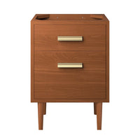 Modway Cassia 24" Teak Wood Bathroom Vanity Cabinet - Natural-Solid Teak Wood