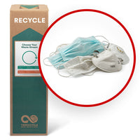 TerraCycle Disposable Masks - Zero Waste Box - Medium-Recycle any brand non-woven disposable plastic-based masks, including 3-ply surgical, dust masks, KN95, N95 masks, and poly masks.