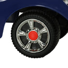 Qaba Baby Push Car with Music, Horn and Lights - Dark Blue-Colour: Dark Blue 