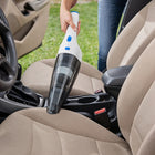 Panni 8V Cordless Hand Vacuum with Crevice Tool, Dusting Attachment and Wide Dusting Brush - White-Cyclonic Technology. Separates dirt and debris in the bin, so vacuum performance stays consistent.