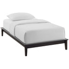 Modway Lodge Wood Twin Platform Bed Frame - Cappuccino-Box Spring Replacement