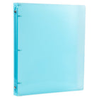 JAM Paper Plastic 0.5" 3-Ring Binder - Light Blue-This document holder is a staple for all of your projects, assignments, memos, school work, and any other important documents that need to be kept safe.