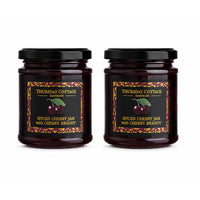 Thursday Cottage Spiced Cherry Jam with Cherry Brandy - 210 g - 2 Pack-Handmade in small batches