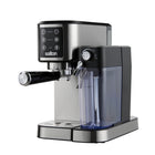 Salton Barista+ 3-in-1 Espresso, Cappuccino & Latte Machine with Milk Removable Container-20-Bar Pressure System: Brew rich, flavorful espresso with professional-grade 20-bar pressure, ensuring every shot is packed with intense aroma and taste