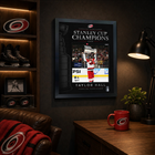 Frameworth Carolina Hurricanes: Taylor Hall PhotoGlass Framed Photo - 18" W x 22" H-Professionally framed in Canada: The image is printed in ultra high definition directly onto the glass itself and finished in a black frame