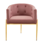 Modway Savour Tufted Performance Velvet Accent Chair - Dusty Rose-Chair Weight Capacity: 300 lb